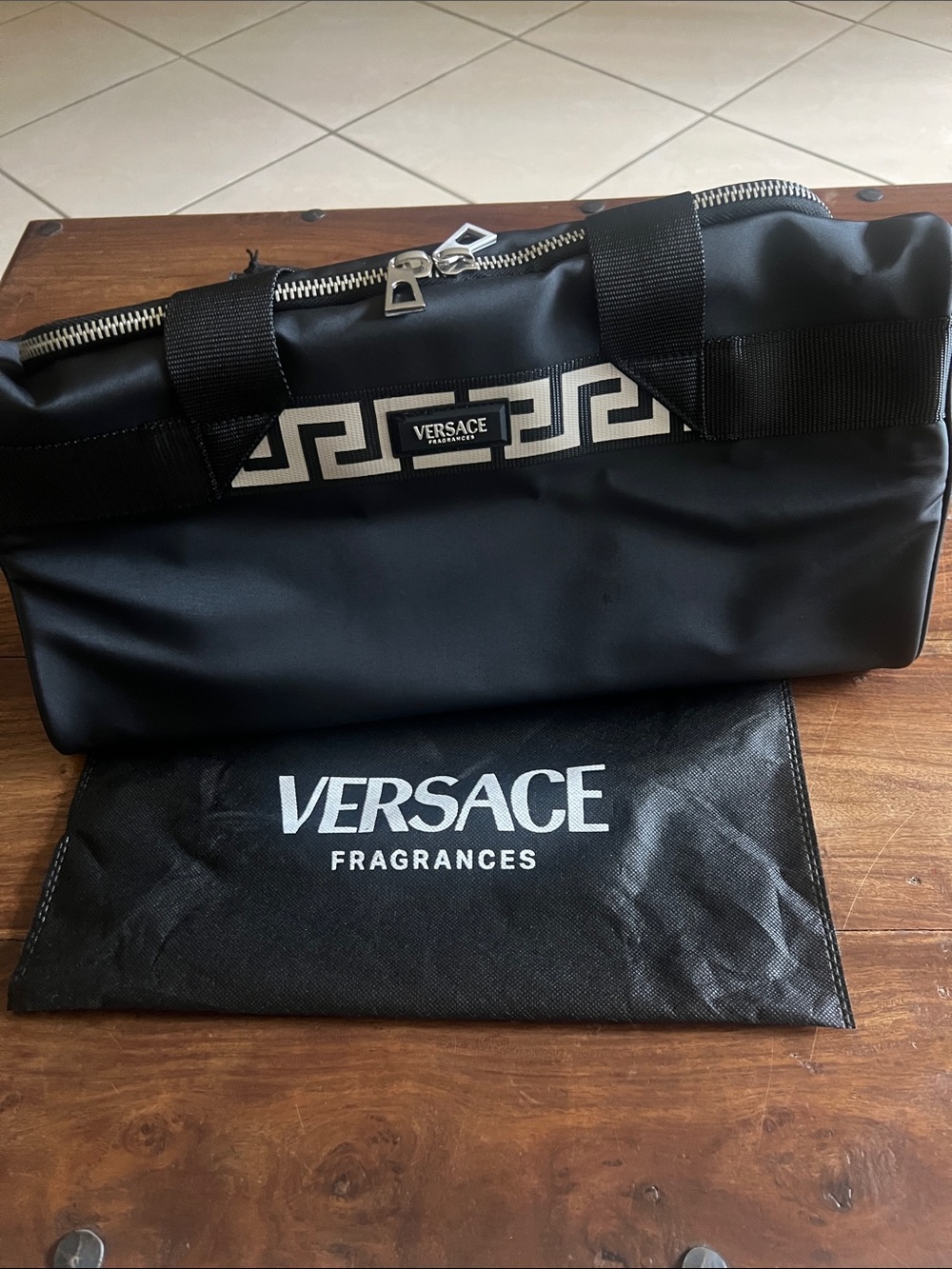 New Versace Fragrance Black travel/weekend Bag/Tote
